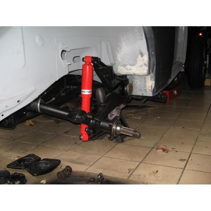 Adjustable shock absorber for vehicles with swing axle rear (per pair)
