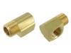 Paruzzi number: 1861 Brass fitting with internal and external thread (per pair)
Thread size: 3/8 inch NPT 
Directional angle: 90 