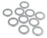 Paruzzi number: 7272 7 mm washers 12 mm wide (10 pieces)
Inner diameter: 7 mm 
Outer diameter: 12 mm 
Thickness: 1.2 mm 
Material: Galvanized steel 
Hardness: 200 HV 