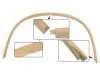 Paruzzi number: 9011 Wooden convertible top mounting bar rear side (4-part)