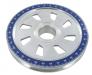 Paruzzi number: 1912 Aluminum crankshaft pulley with a blue edge and engraved grading
Type-1 engines except 25hp+30hp 

Specifications: 
Diameter: 170 mm 
Weight: 517 gram 